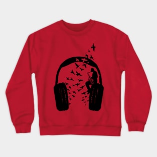 Headphone Saxophone Crewneck Sweatshirt